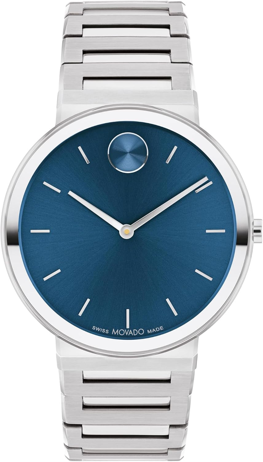 Movado Bold Horizon Ultra Thin Watch for Men and Women – Swiss Made – Water Resi