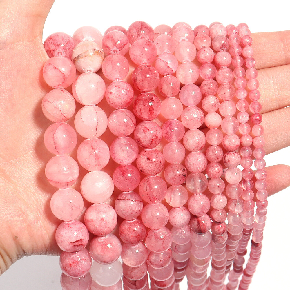 4-12mm Natural Stone Persian Jade Round Spacer Beads for Bracelet Jewelry Making