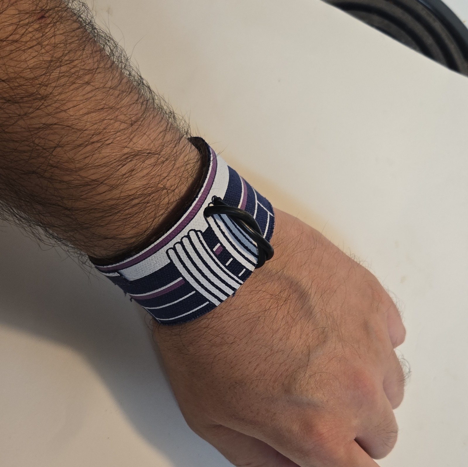 GPU Themed Novelty Leather /Fabric Bracelet, Snap Closure