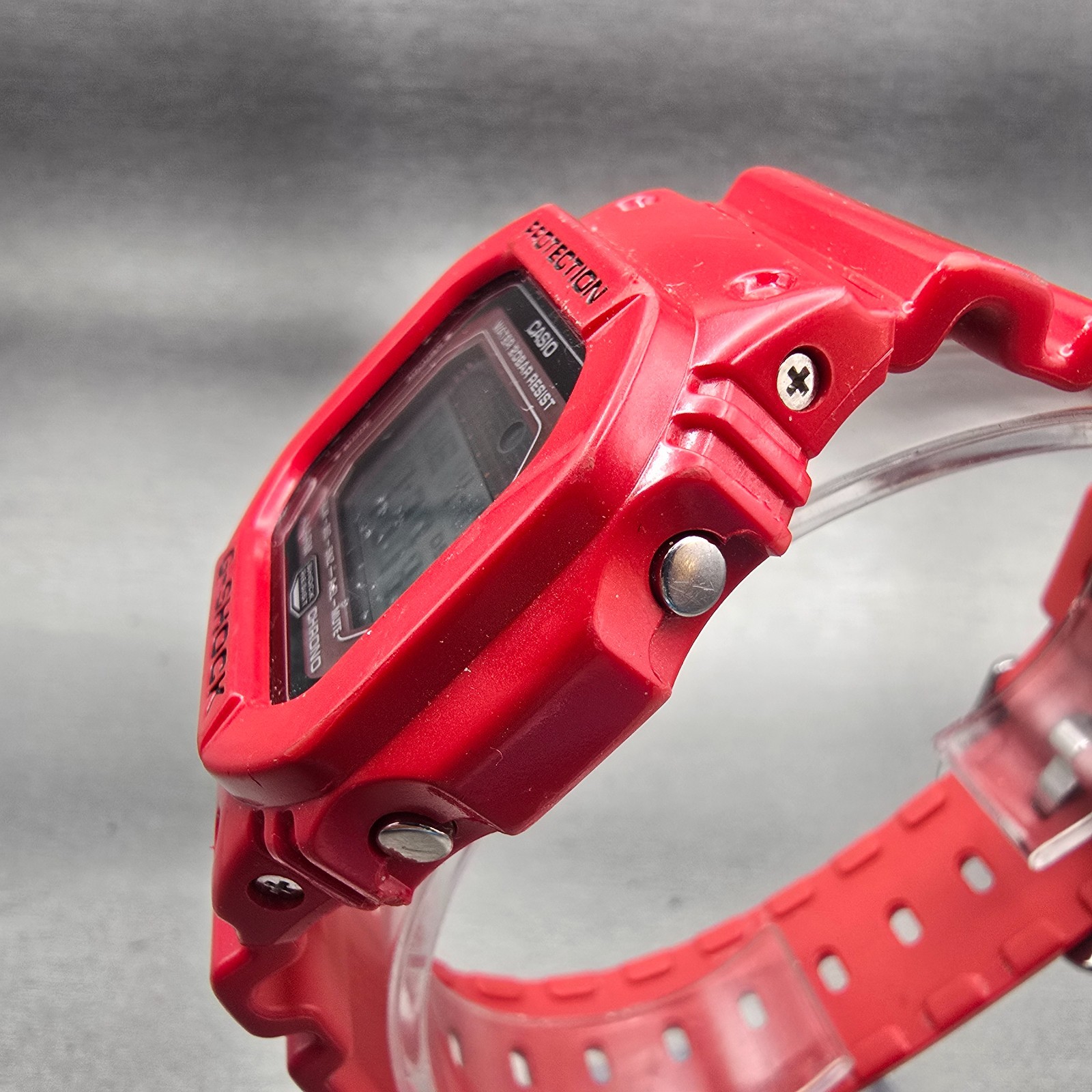 Casio G-Shock GLX-5600 Watch Men 44mm Red Alarm Chronograph G-Lide New Battery