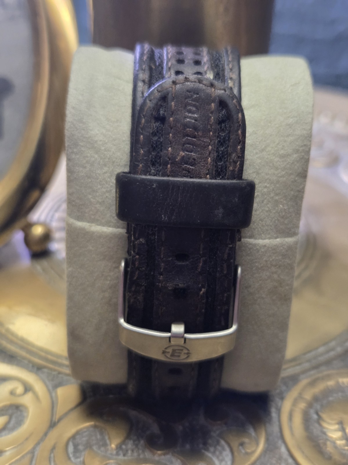 Vintage Timex Expedition 866 Digital Indiglo Watch Leather Band Runs New Battery