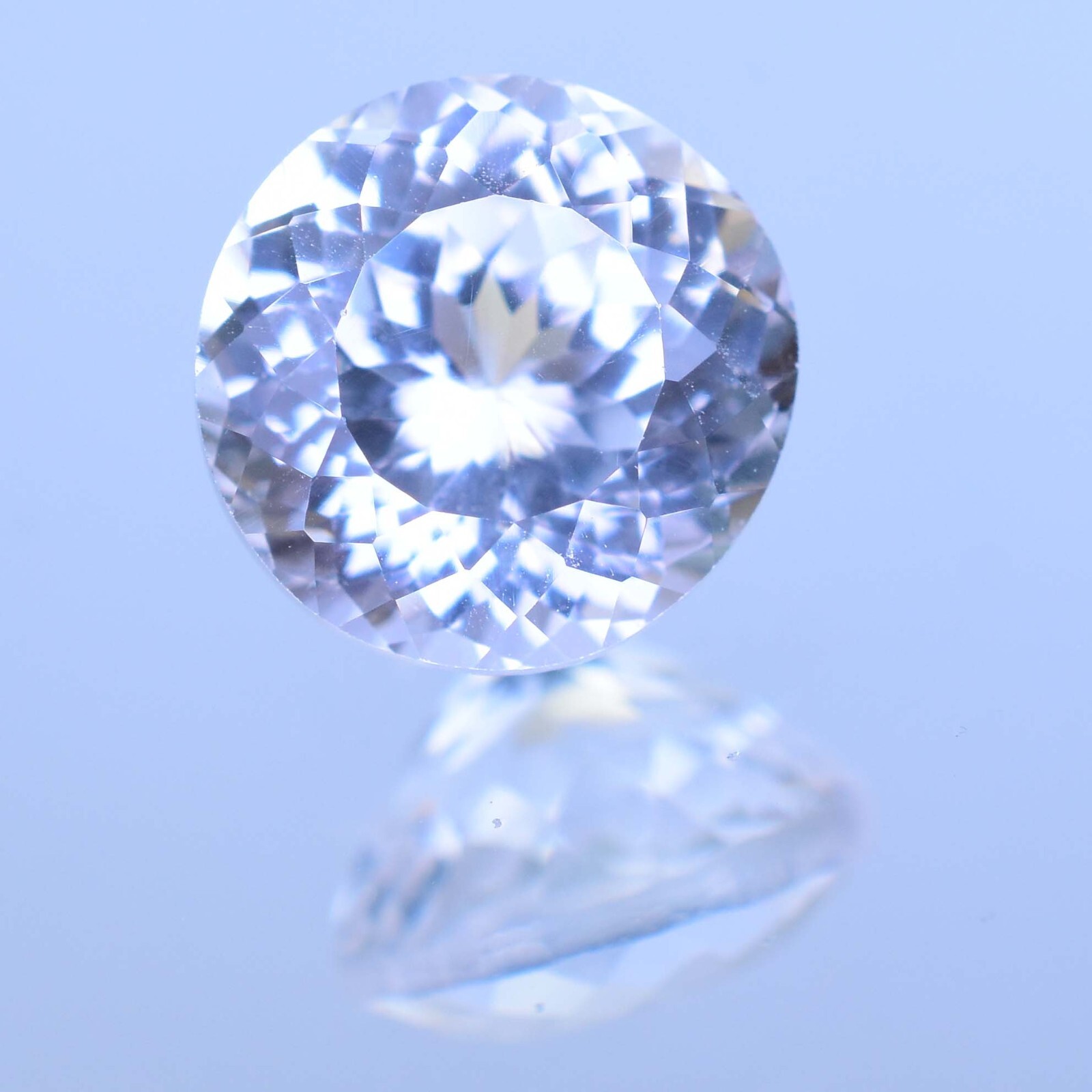 Natural 8.20 Ct White Montana Sapphire Round Cut Certified Rare Loose Gemstone