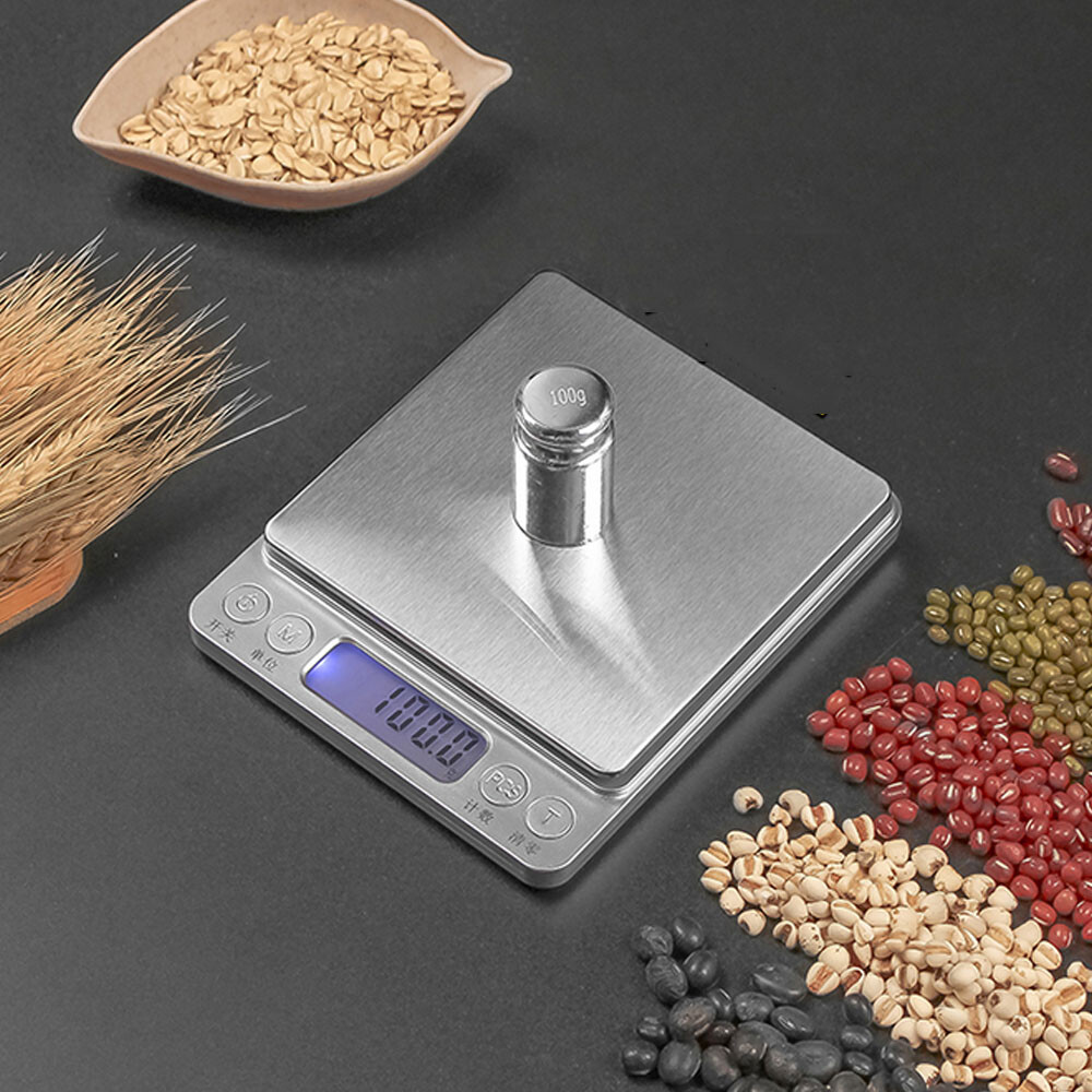2000g x 0.1g Precision Digital Gram Jewelry Scale Gold Silver Coin LCD Display