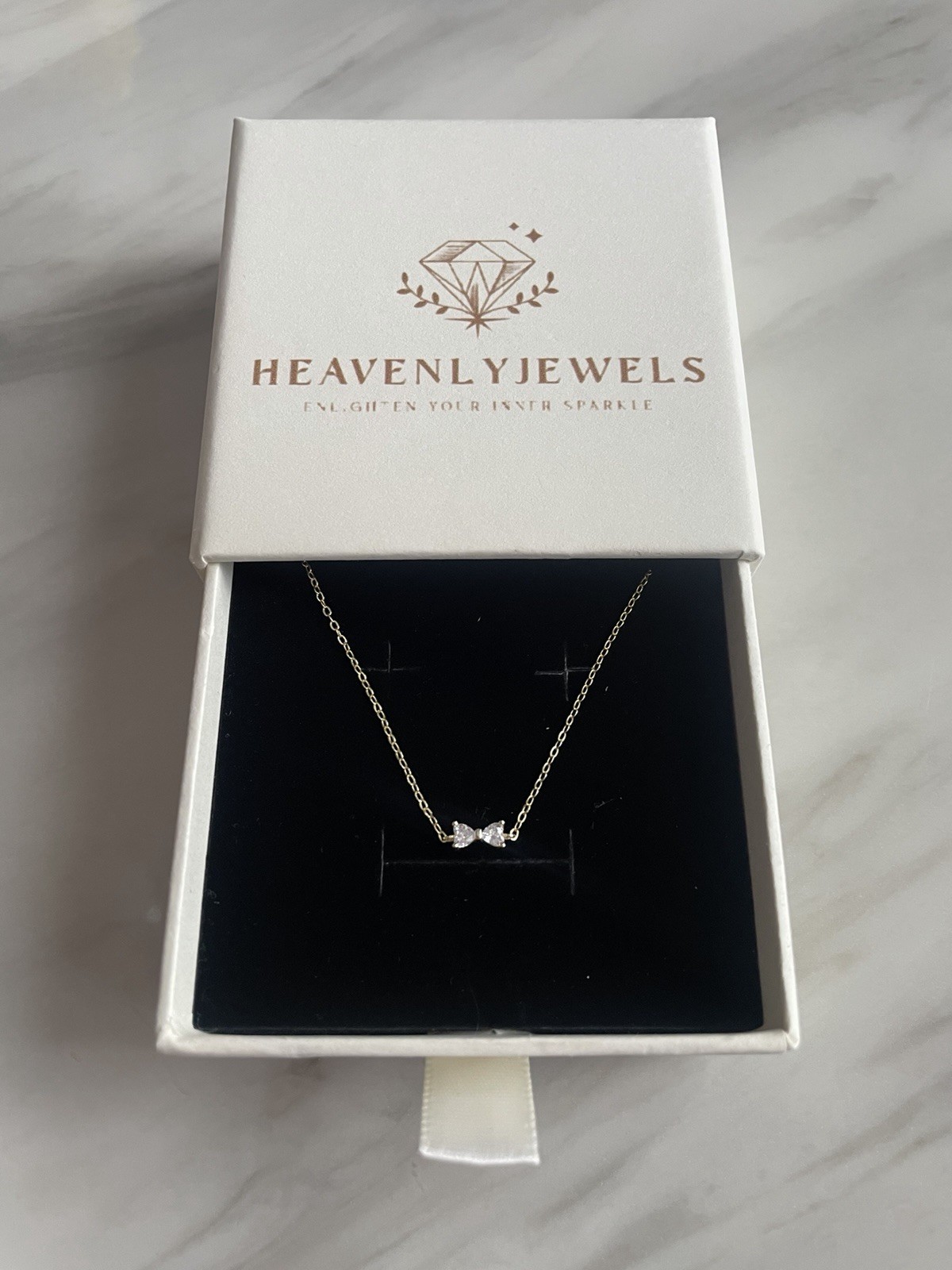 18k Gold Plated 925 Sterling Silver Dainty Thin Bow Bracelet