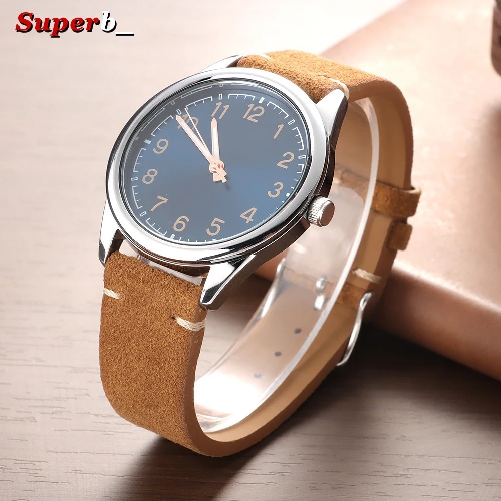 18 19 20 21 22 MM Soft Suede Leather Vintage Strap Watch Band Quick Release USA