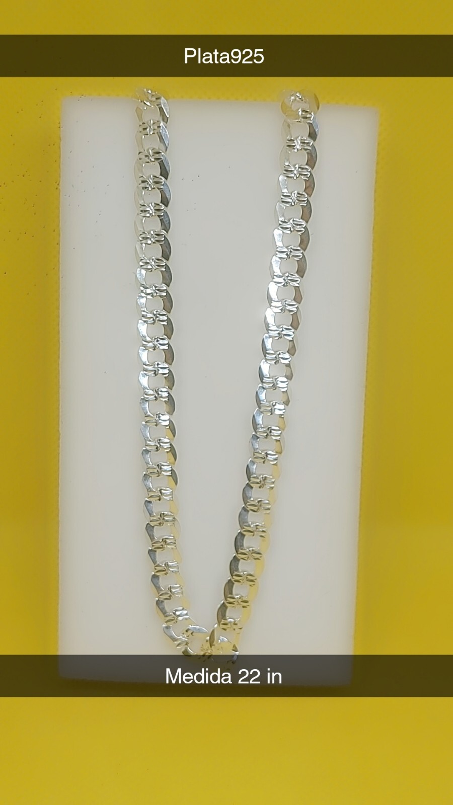 cadena de plata 925 para hombre italiana