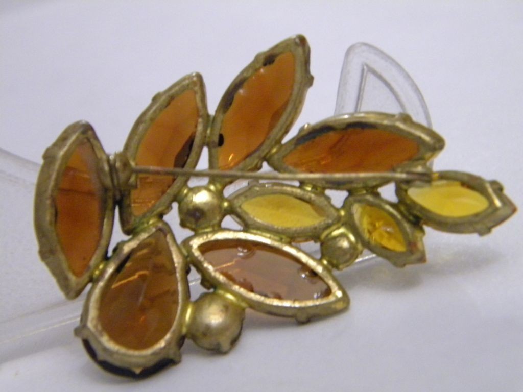 Brooch Czech Jewelry Brooch Czechoslovakia Vintage Jablonex, gift e341