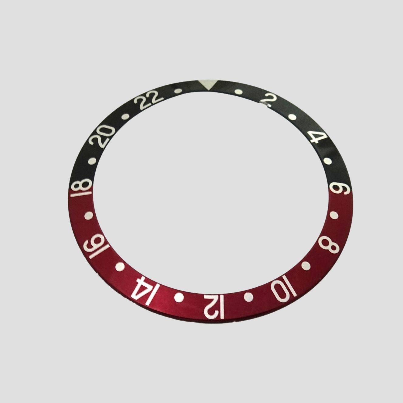 Rolex GMT Master 2 Black Red Stainless Watch Coke Insert Bezel Part 16710