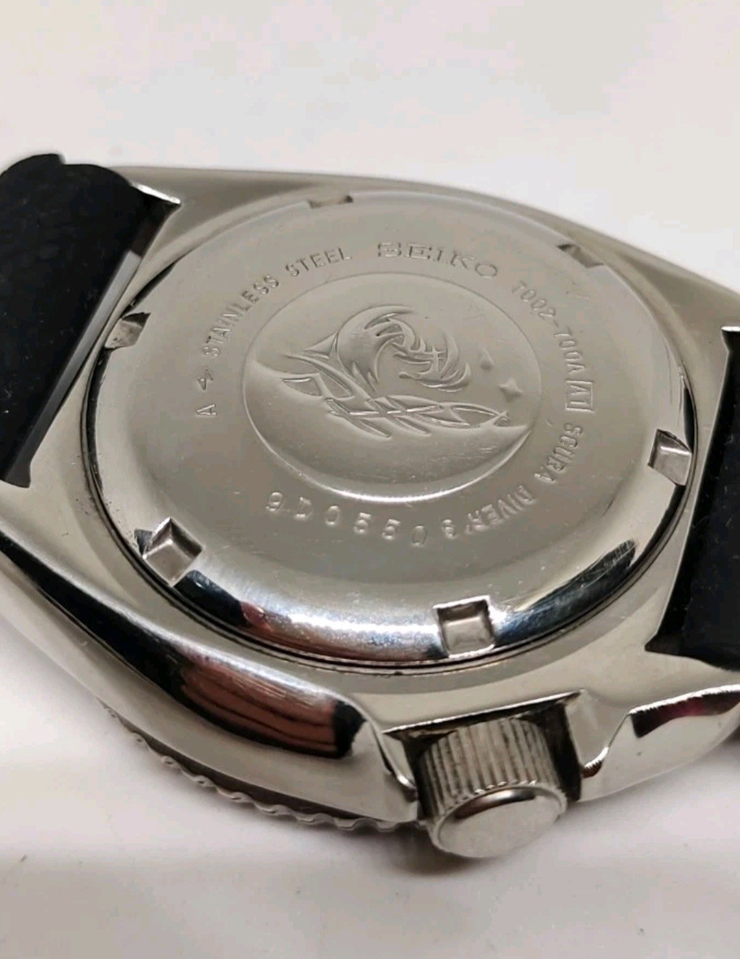 BEAUTIFUL SEIKO DIVERS 7002-700A BLACK SUMO DIAL AUTOMATIC MENS WATCH 9D0550