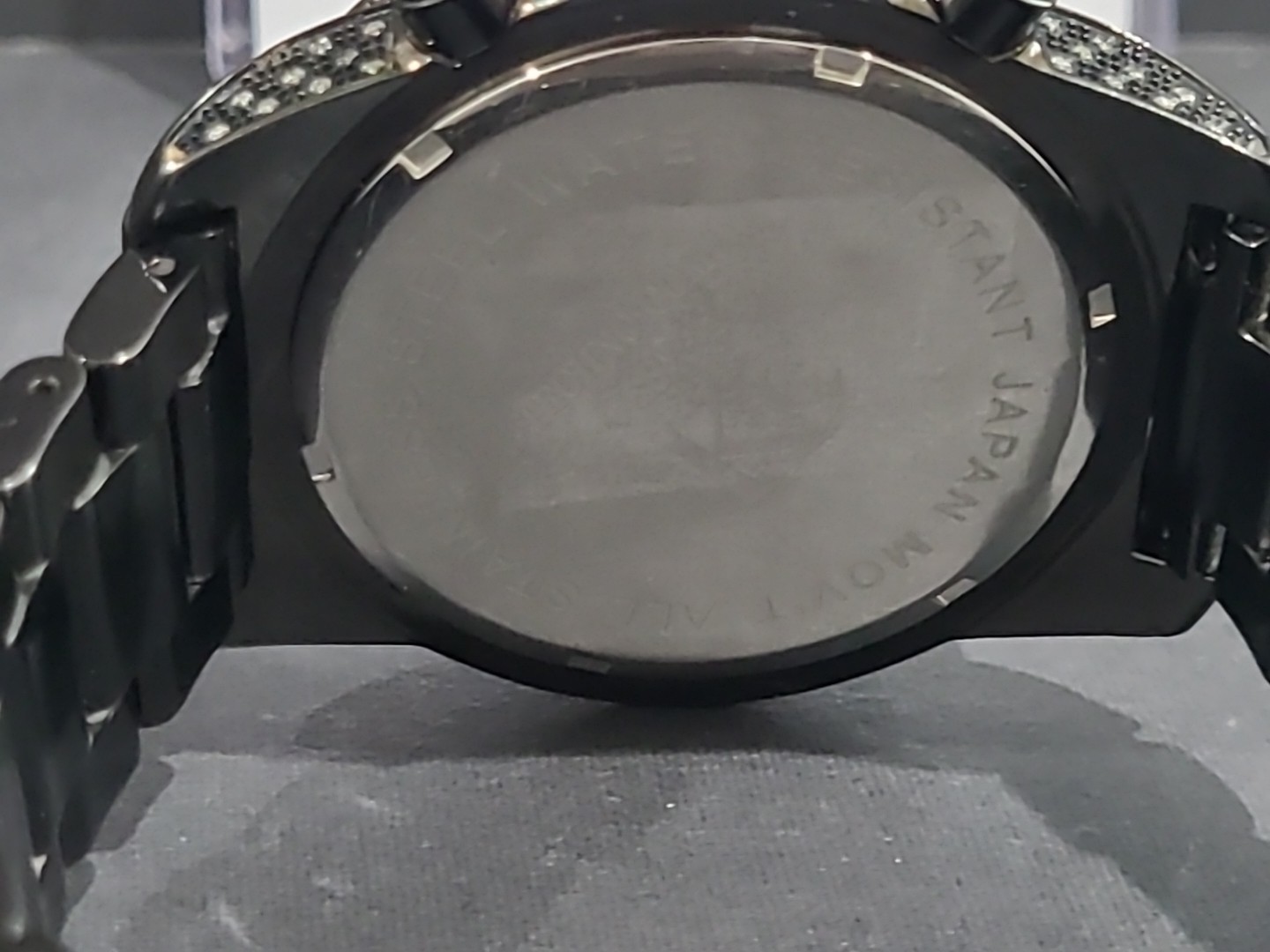 Techno Com by KC Diamond Chronograph series. 47mm iced-out pave checkerboard