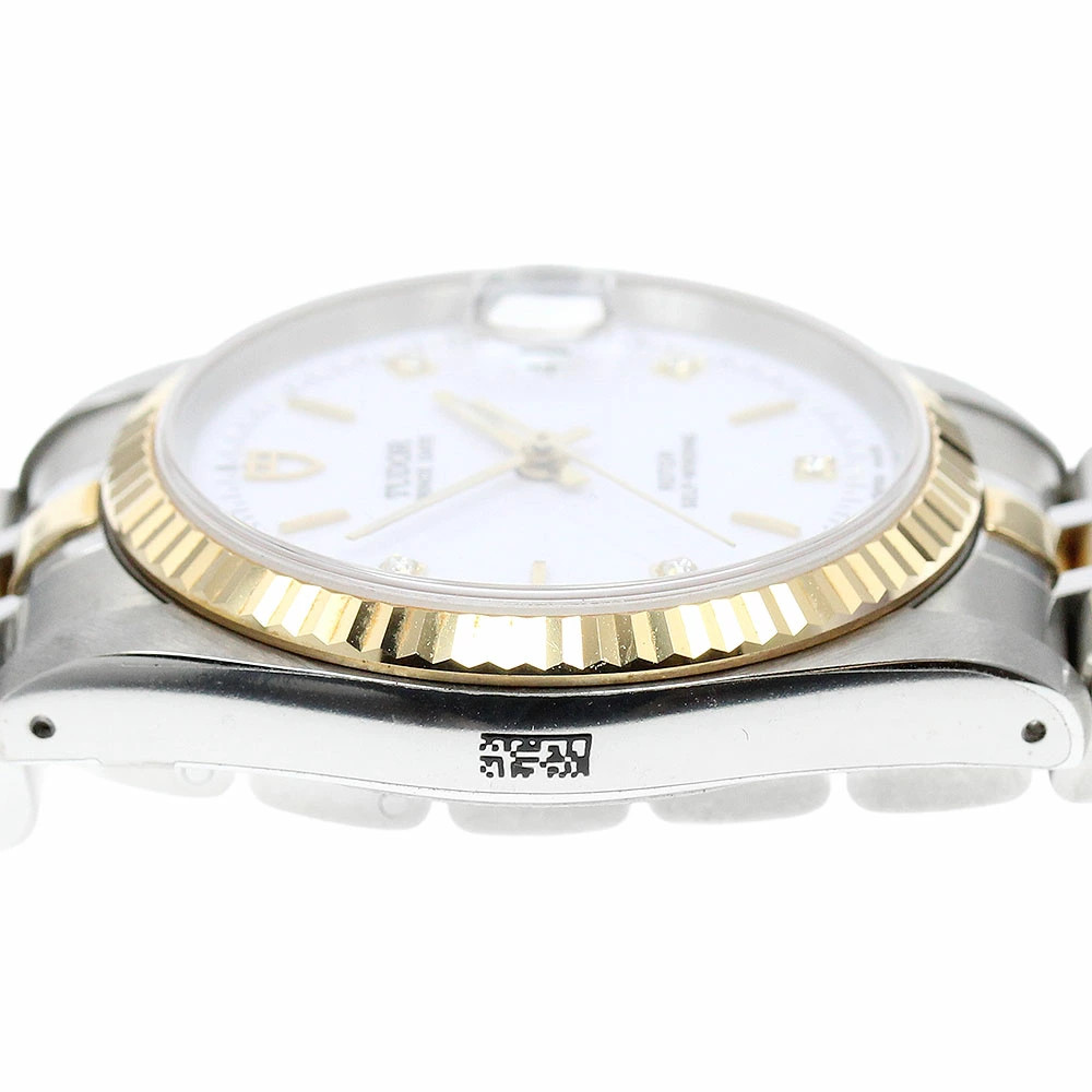 TUDOR WATCH 74033 PRINCE DATE 5P DIAMOND YG COMBINATION AUTOMATIC DATE MEN’S F/S