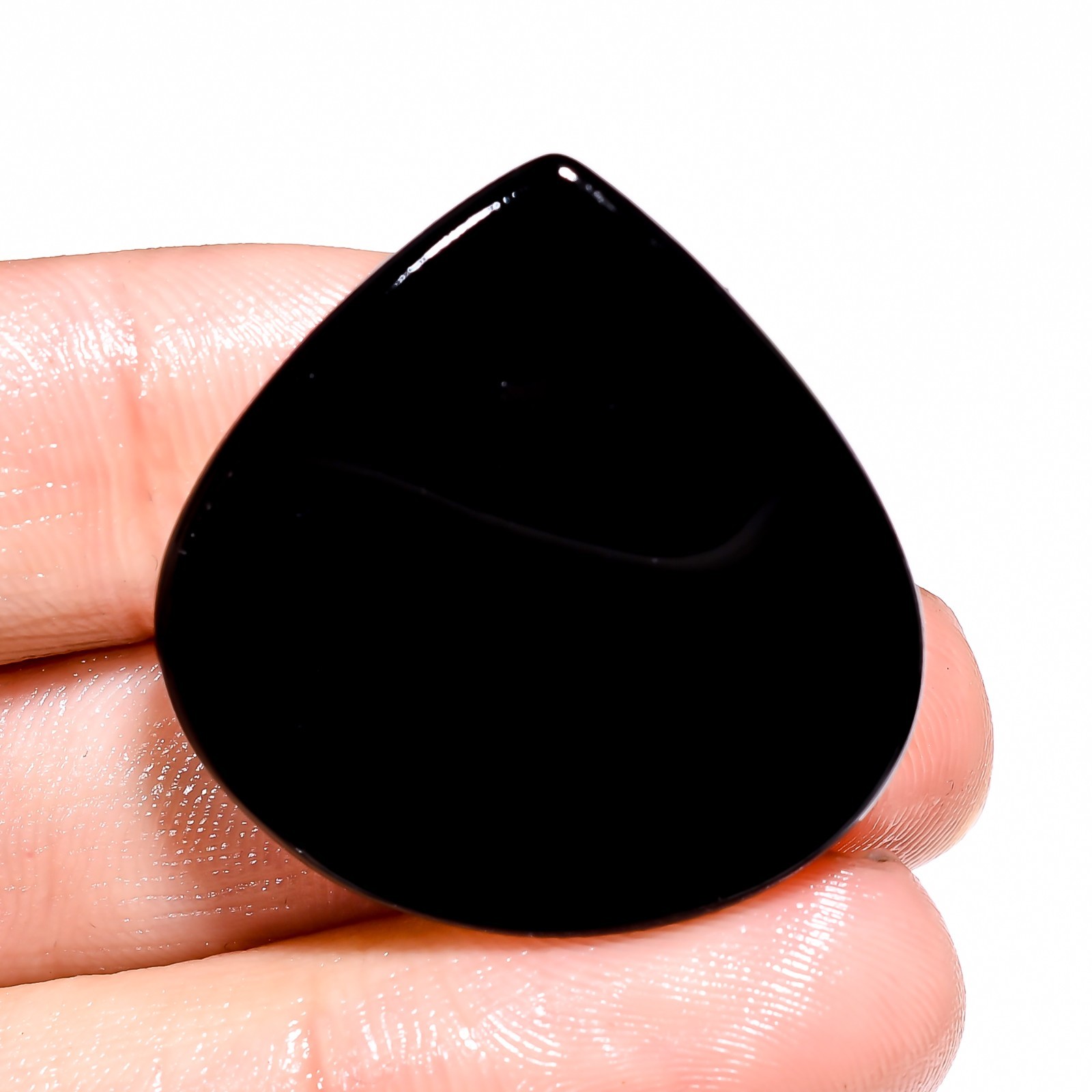 A+ 100% Natural Rainbow Obsidian Pear Cabochon Rare Gemstone 48.60 Ct 30X31X8mm