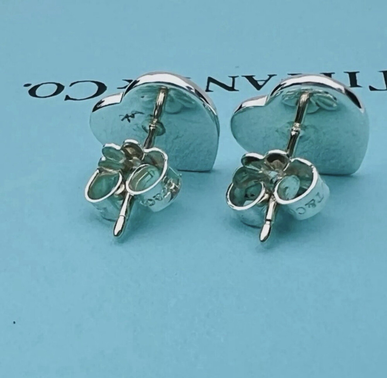 Tiffany & Co. Silver Mini Heart Stud Earrings