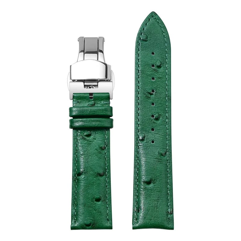 Genuine Cowhide Leather Strap Butterfly Buckle 18-22mm for Tissot 1853 Men Women