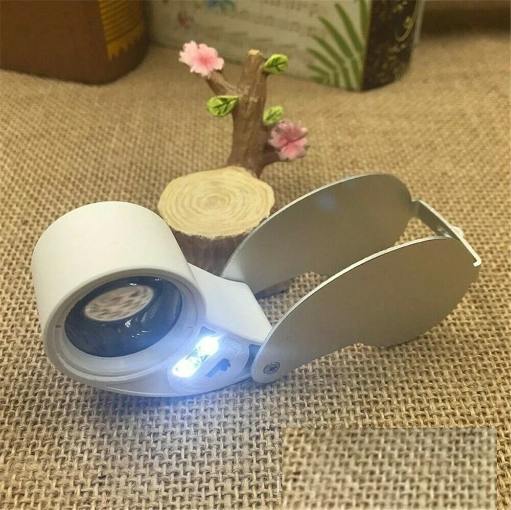 2-Pack 10X + 30X Jewelers Jewelry Eye Loupe Set Optical Magnifying Glass Lens