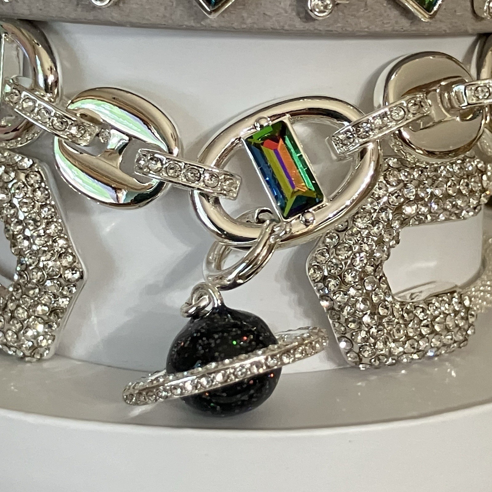 Bomb Party ORBITING OPULENCE Saturn Planet Summer Stacks 2026 Bracelets Silver