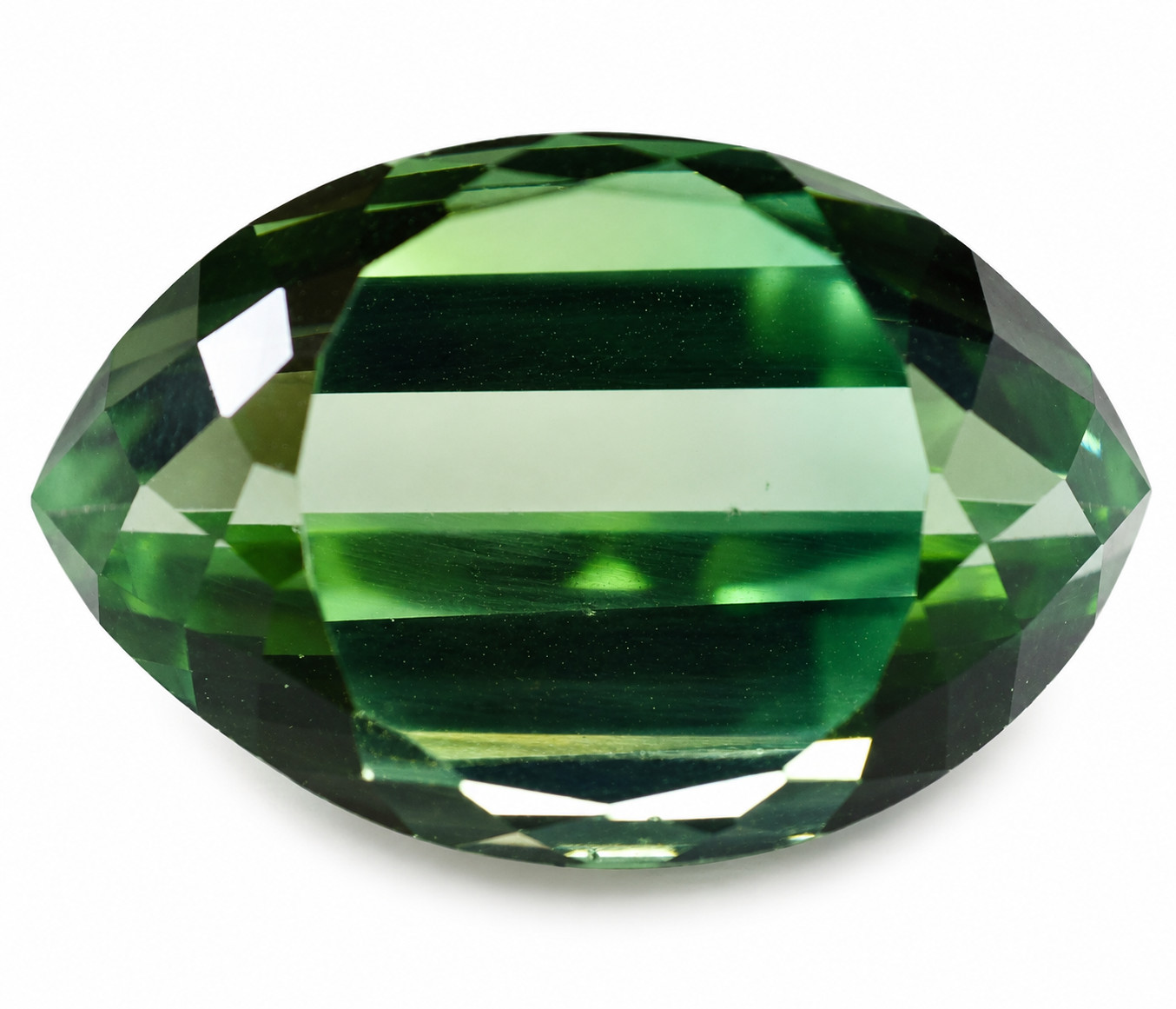 Natural Ravishing 24.90 Ct Green Sapphire GIE Certified Fancy Loose Gemstone