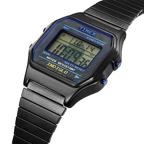 TIMEX PAC-MAN Digital Watch TW2V94200 34mm Classic Square Black Metal Y864771