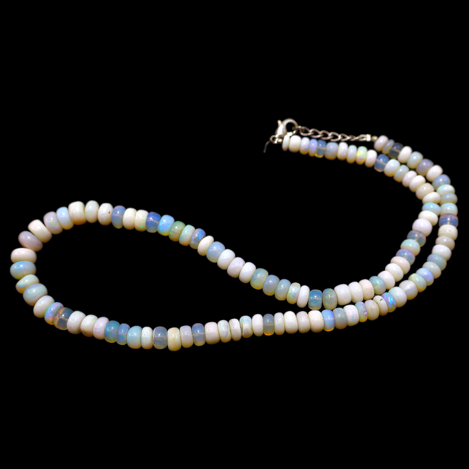 Rondelle Smooth 5X8 MM Fire Opal Beaded Not Applicable Mother Necklace Jewelry