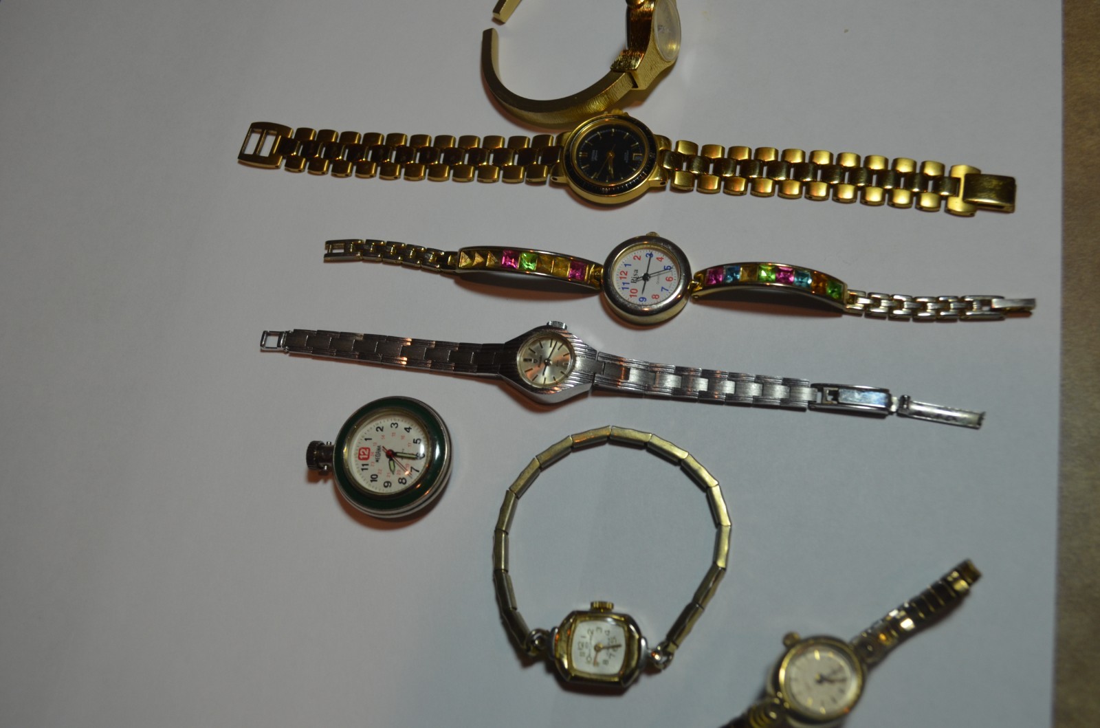 Vtg Lot of 7 Variety of Women Manual Quartz Watches – Parts, Repair, See Details