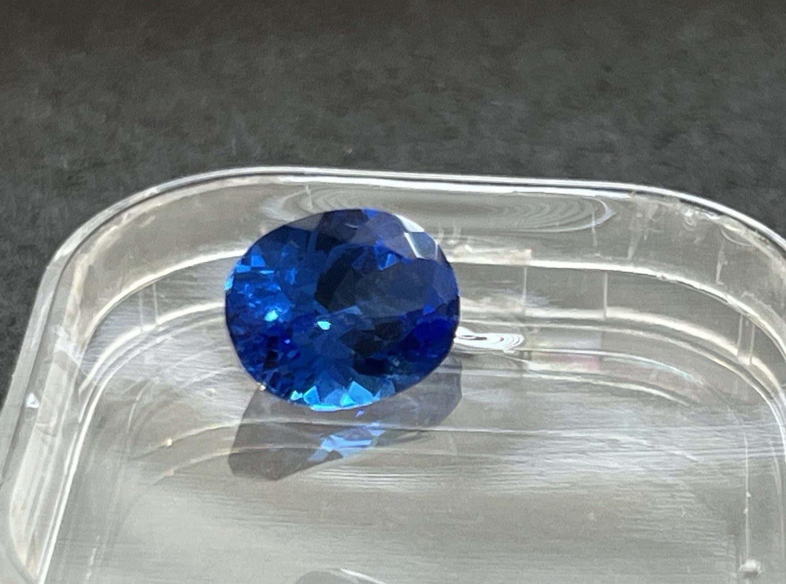 3.40 Ct Lab Created Blue Spinel Oval Cut 10x8mm Loose Gemstone Vivid Blue