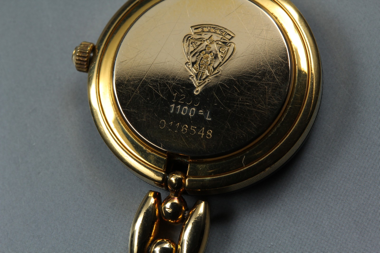 Gucci Change Bezel Color 1100L Gold Women’s Watch From JAPAN Excellent