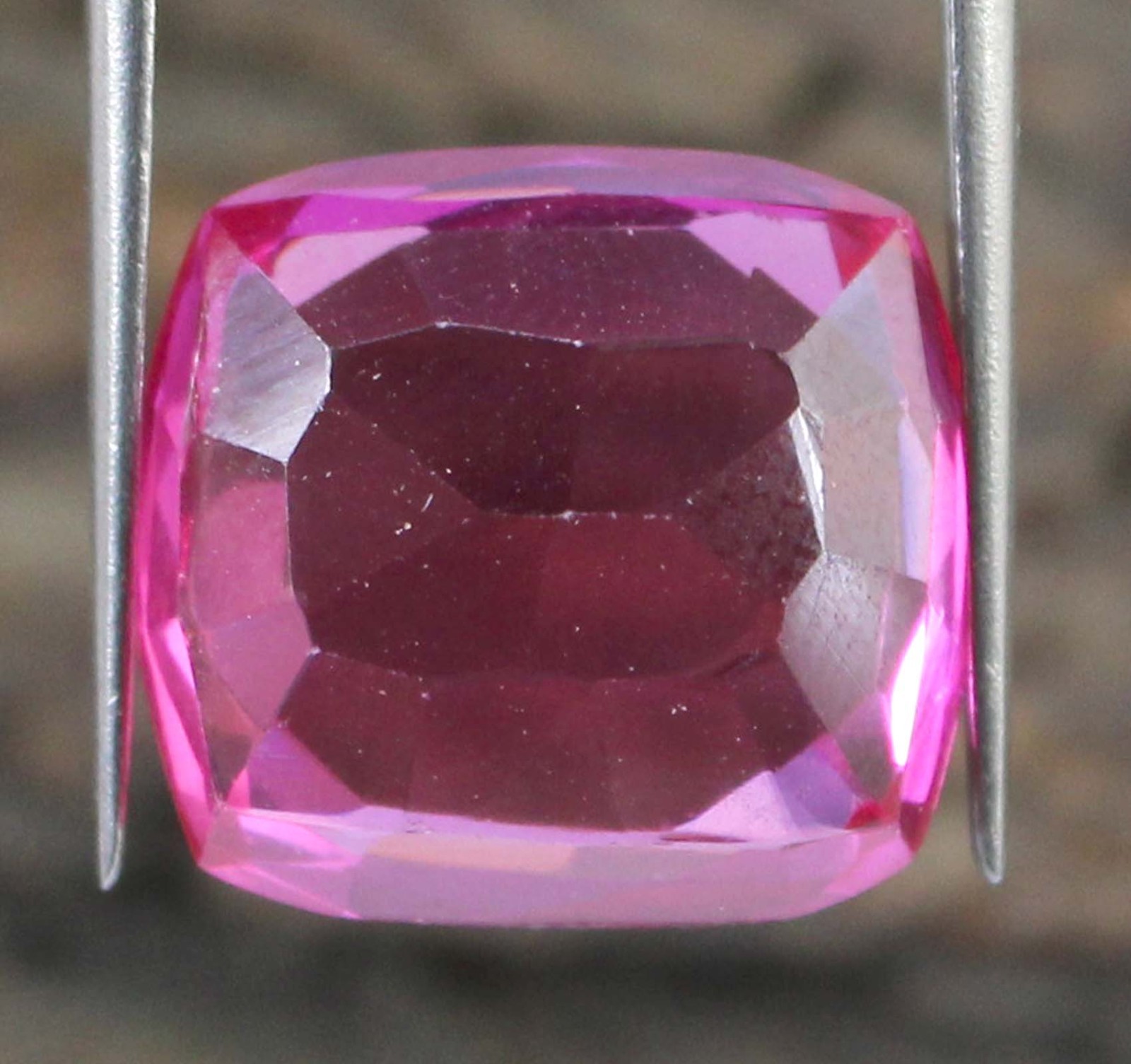 11.70 Ct Cushion Natural Padparadscha Pink Sapphire Gemstone Certified
