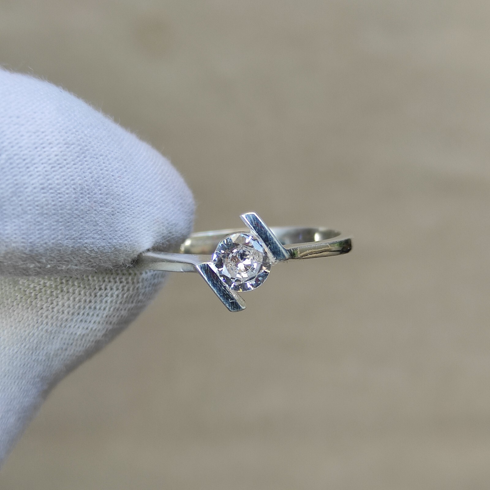Amazing white simulant diamond ring | American diamond ring | Ring gift C6889