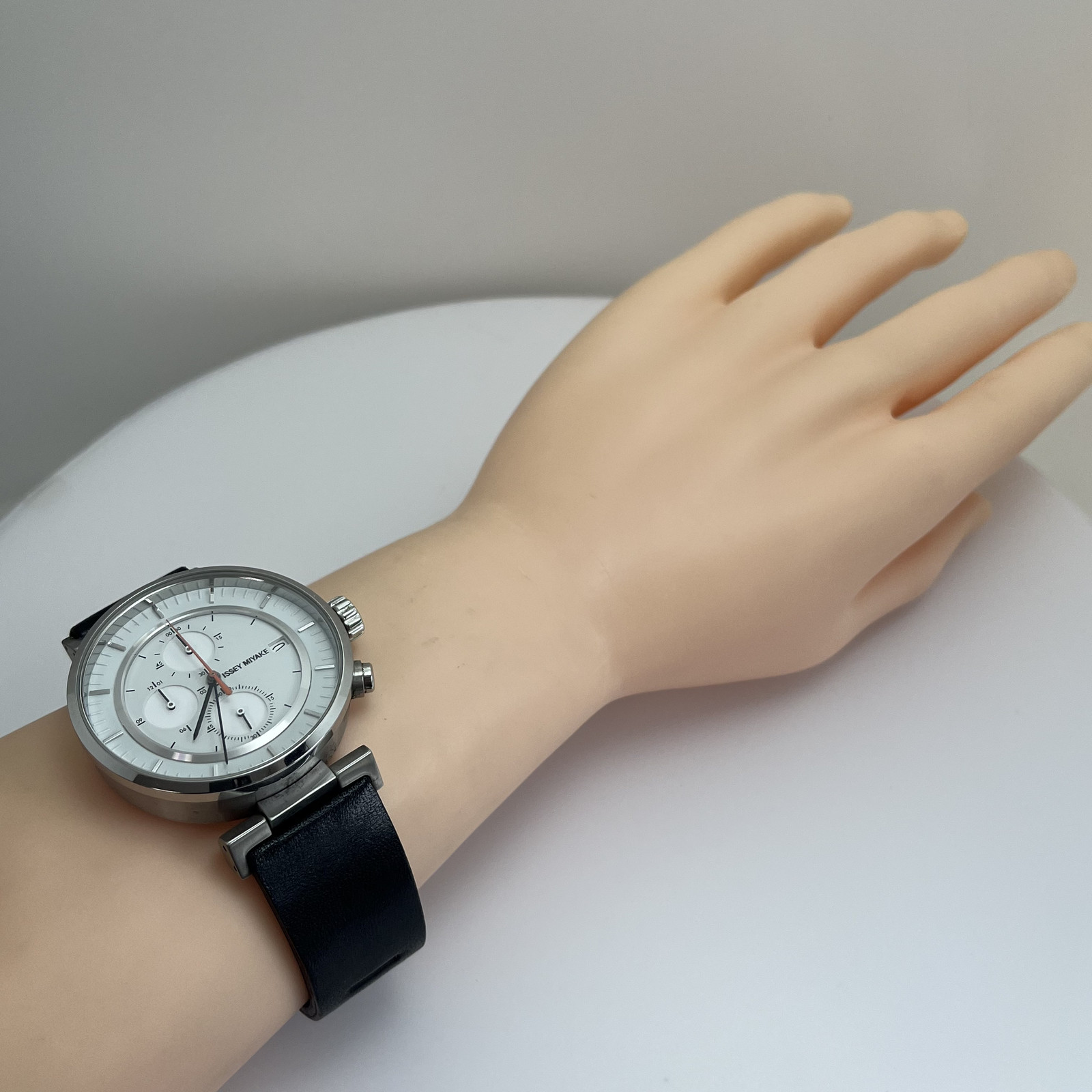 Seiko Issey Miyake W SILAY004 SATOSHI WADA Chronograph Qz Japan White Dial #B909