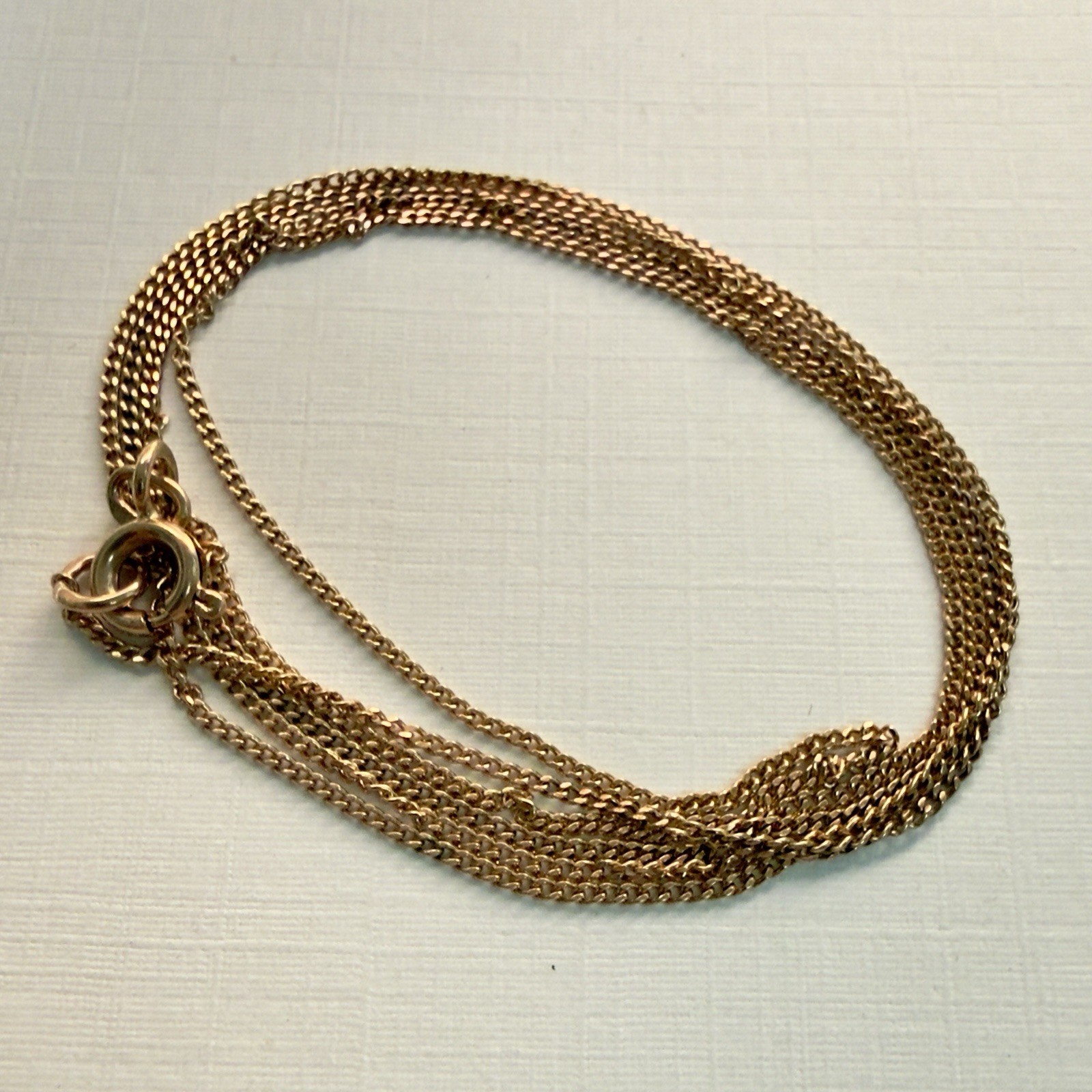 14k 583 Vintage Rose Gold Chain USSR Era – 25″ Including 3.25″ Extension- #2096
