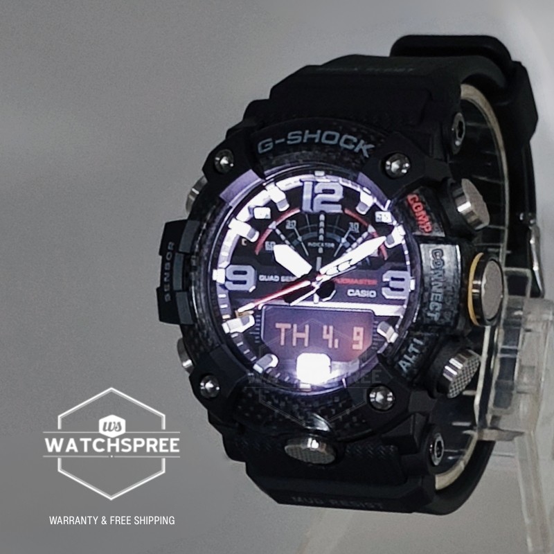Casio G-Shock Mudmaster Bluetooth® Bio-Based Black Resin Band Watch GG-B100X-1A