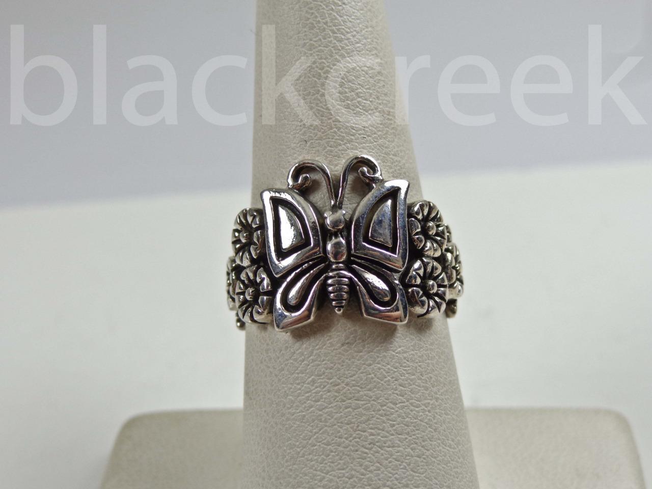 Sterling Silver Lady’s Large Antiqued Butterfly Ring Size 4/5/6/7/8/9/10/11/12