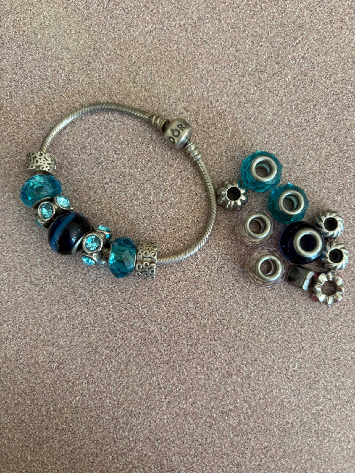 PANDORA Women Silver Charm Bracelet – 590702HV authentic 925 ALE bracelet