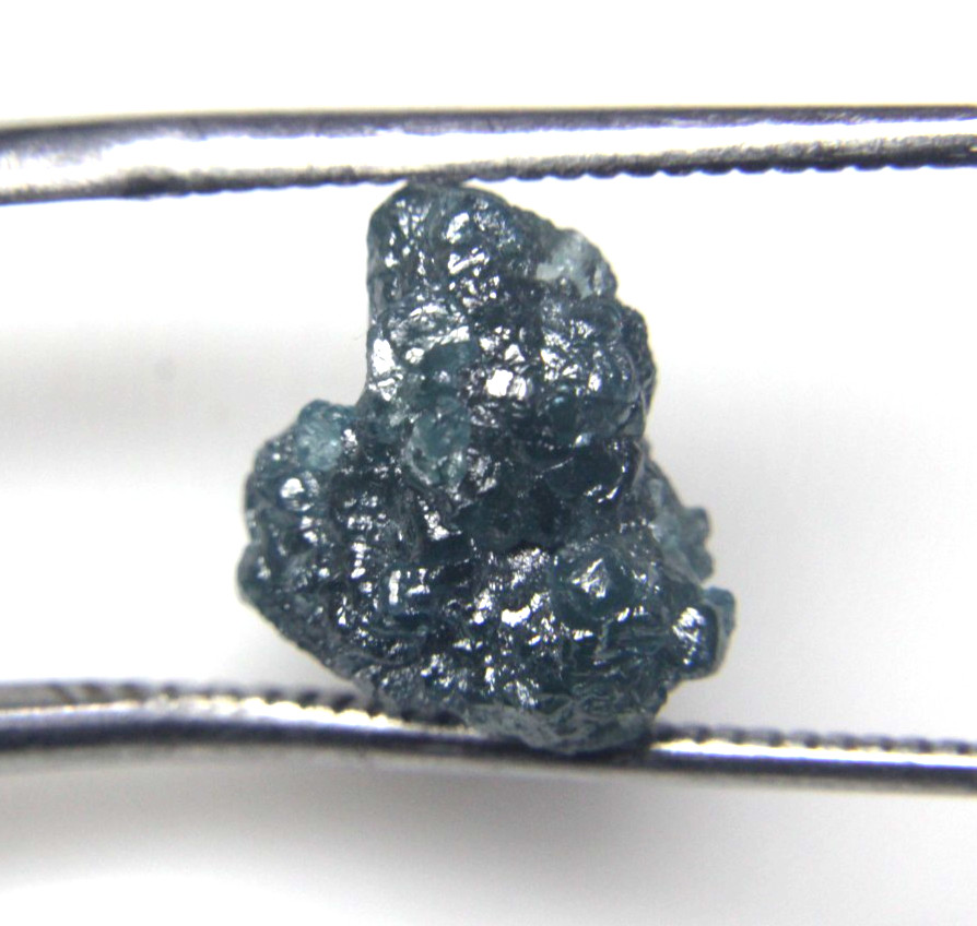 6.48CTS/1 PIECE RAW UNCUT BLUE DIAMOND ROUGH 13.18×10.01×9.05 MM