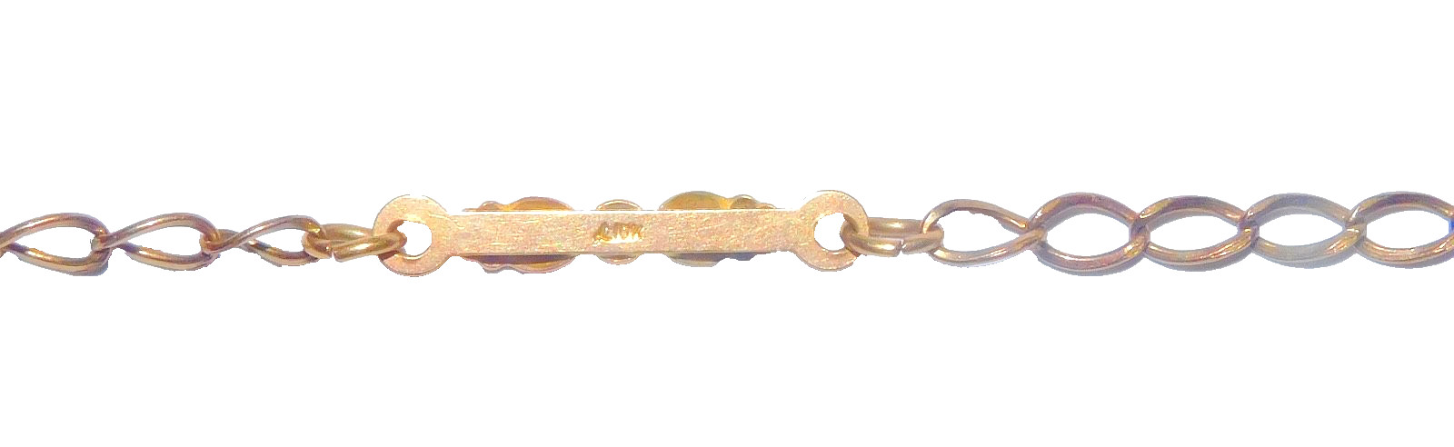 Black Hills Gold 10k Landstrom’s Medallion Leaves Bracelet 6 1/2 Inch