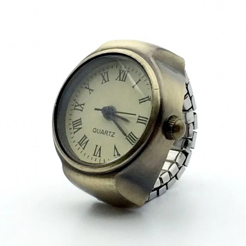 Finger Ring Watches Elastic Band Quartz Analog Watch Cute Gift For Men Women Kid