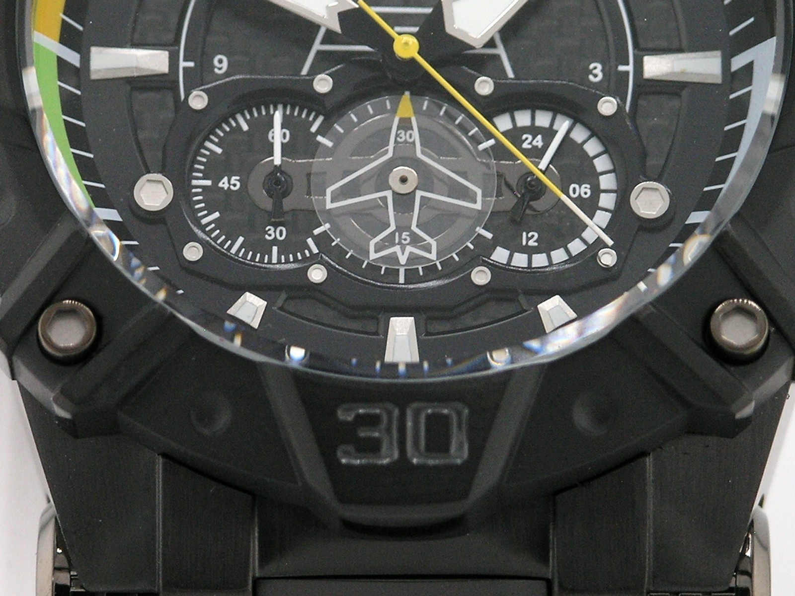 NEW INVICTA 40170 AVIATOR CHRONOGRAPH BLACK CARBON FIBER DIAL STEEL 52MM