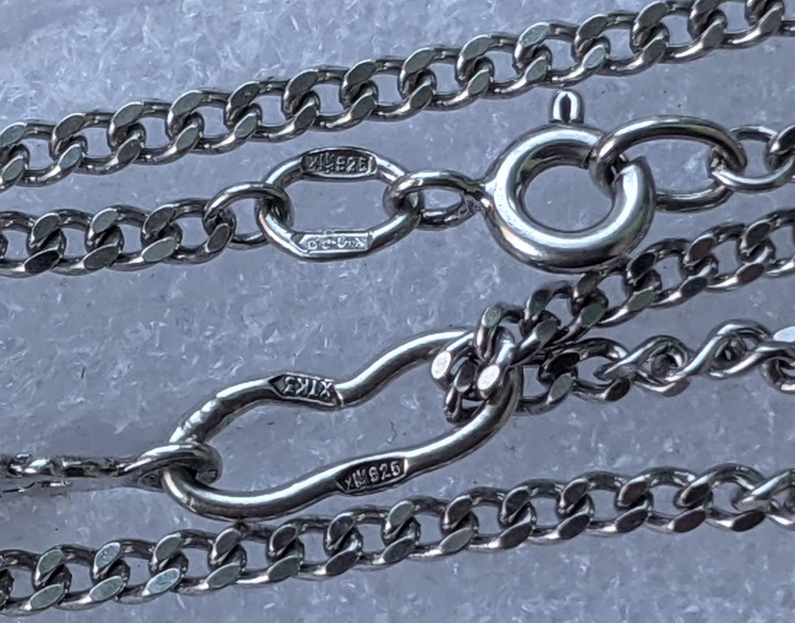 Orthodox Cross on a chain 46 cm. 925 silver. Weight 6.93 g. Prayer in Russian.