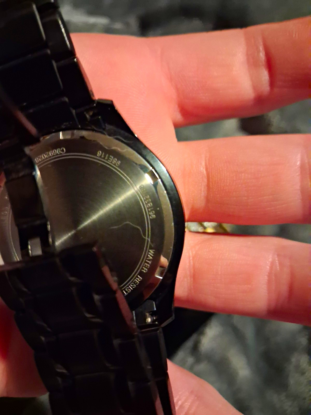 Bulova Men Diamond Quartz Dress Wristwatch Black Dial Bracelet Date 35mm