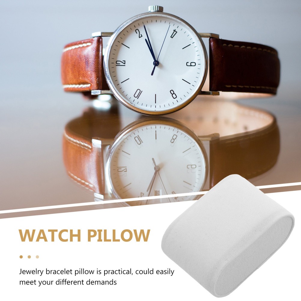 8Pcs Reusable Watch Pillow Inserts White Soft Plush Jewelry Cushion for Storage