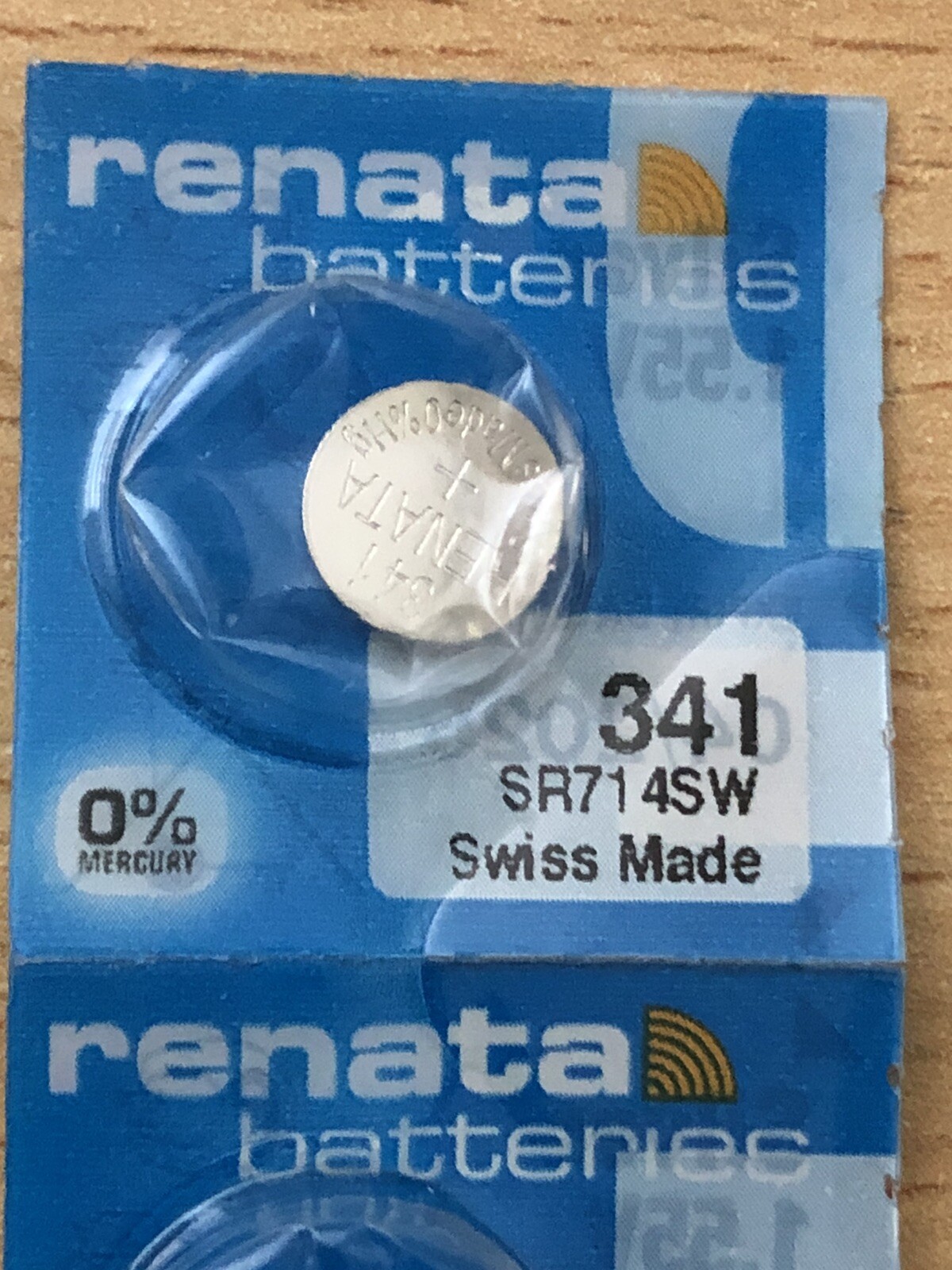 Qty x 1 Renata 341 SR714SW Swiss Made Silver Oxide Watch Battery,