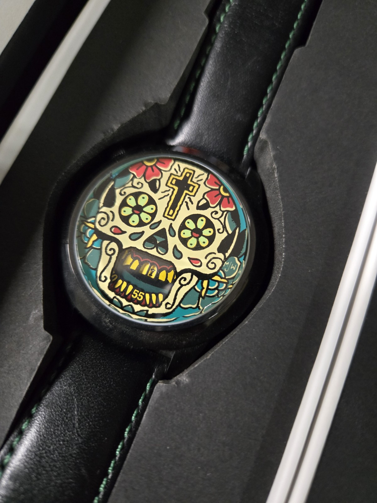 Mr. Jones Watches XL Last Laugh Tattoo Watch w/ Box