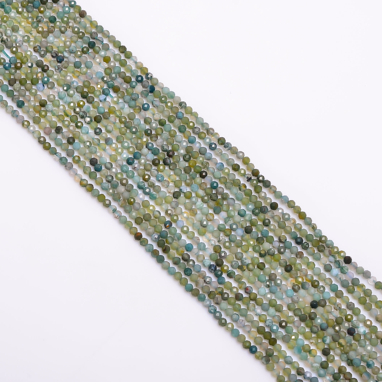 100% Natural Multi Agate Gemstone Round Israel Cut Beads 2.5 mm Strand 13″ EB102