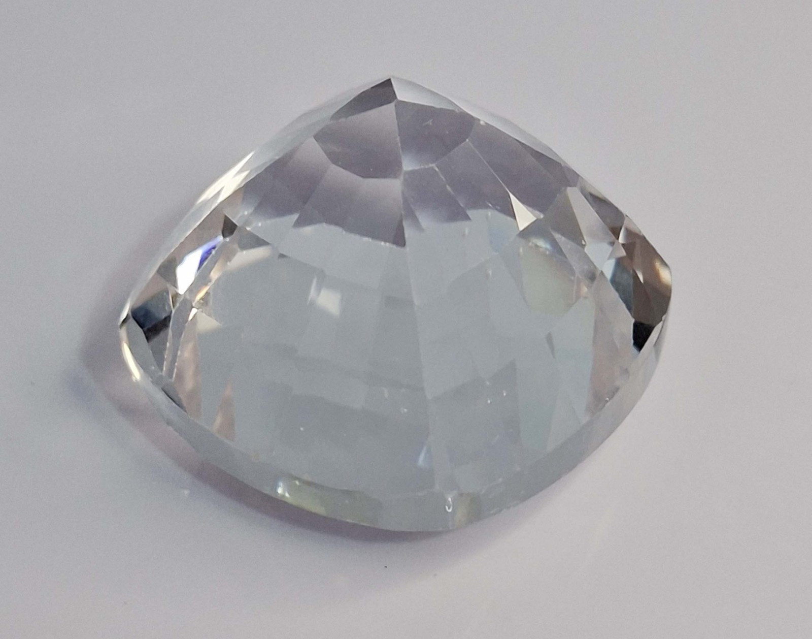 Ceylon White Sapphire Cushion Cut 58-60 Ct Loose EGL Certified Gemstone SP1222