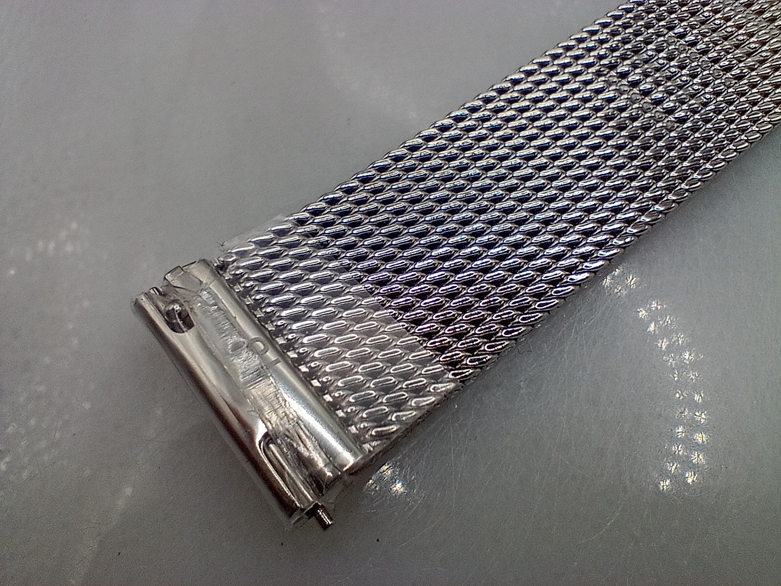 New 18mm Watchgecko Oblique Milanese Mesh Stainless Watch Strap Bracelet 6B356