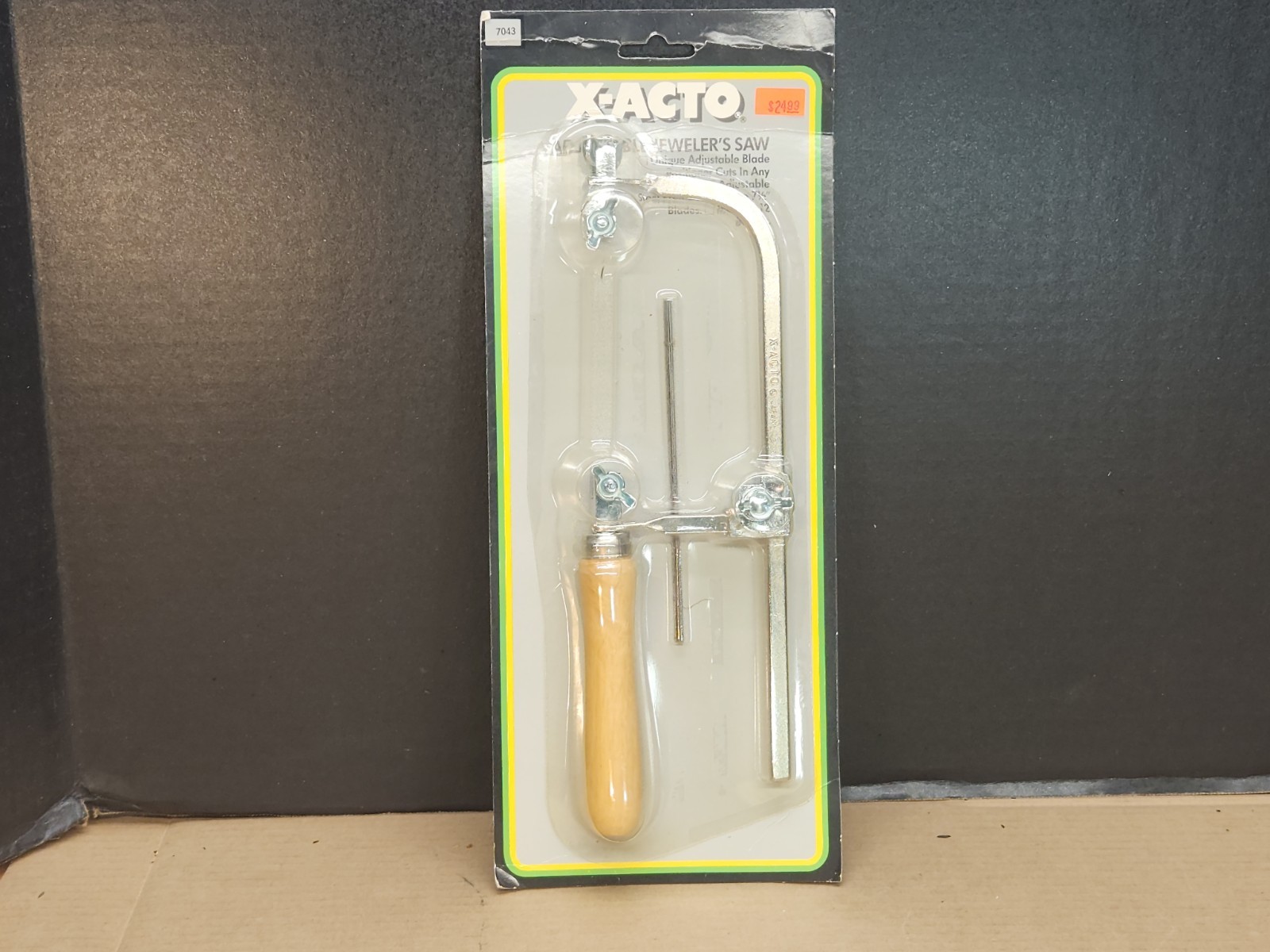 X-acto Adjustable Jeweler’s Saw #7043 Hunt Manufacturing NOS 1989 with 12 Blades