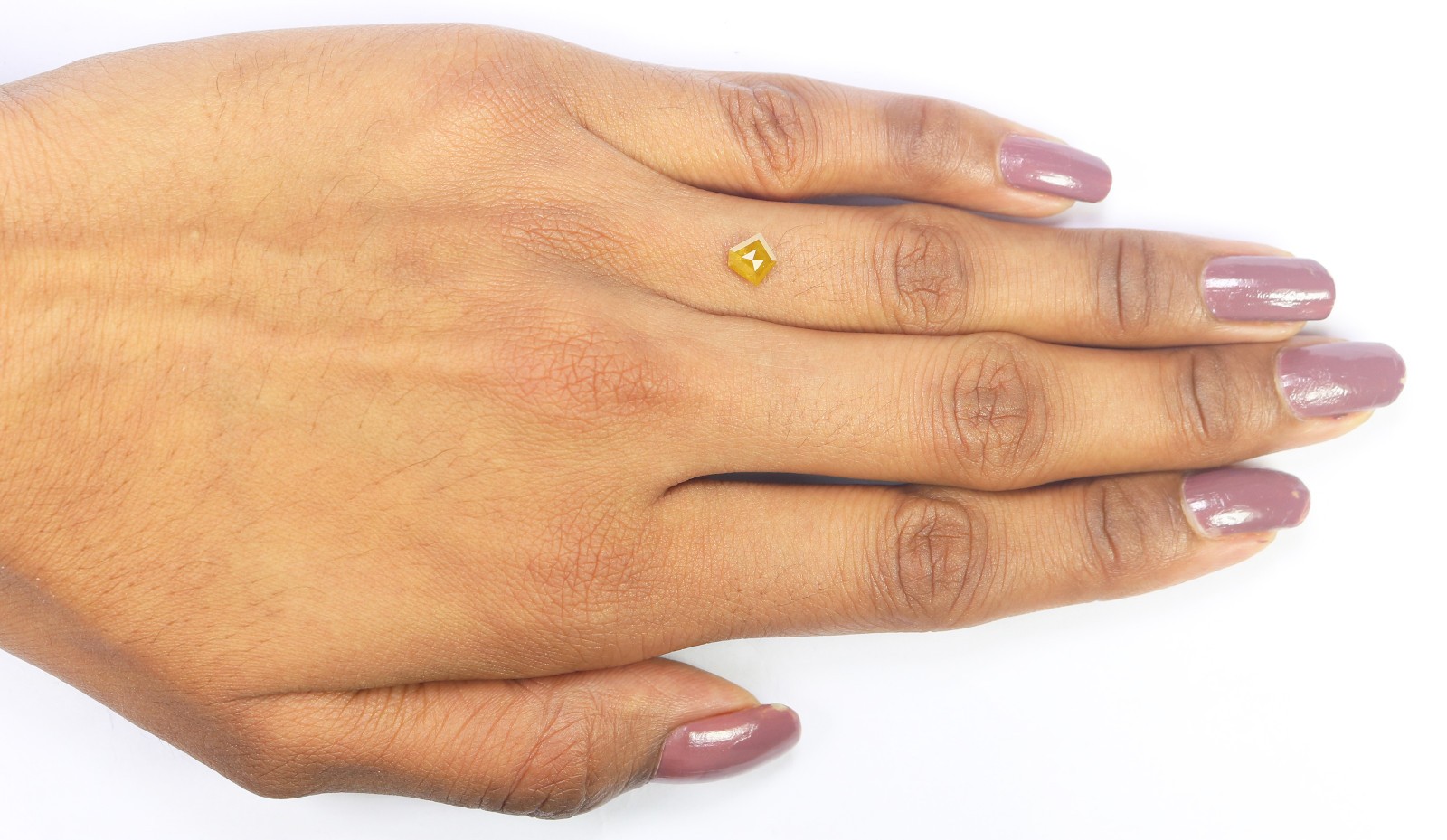 0.56 Ct Natural Loose Pentagon Shape Diamond 5.40 MM Yellow Color Diamond KQ2468