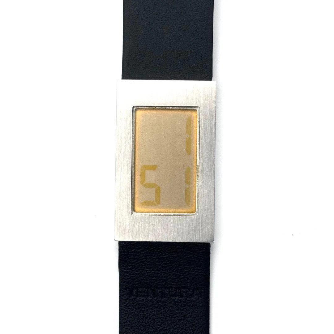 Ventura Flemming Bo Hansen Normcore MoMA Stainless Steel Boys Watch Black Silver