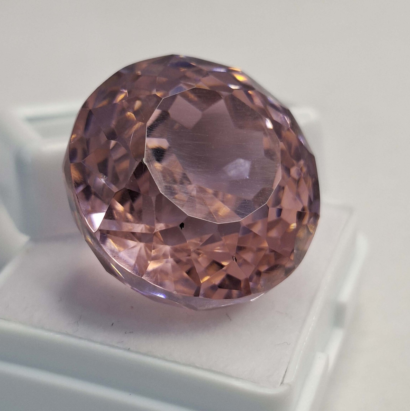 Cambodia Round Cut 107-109 Ct Natural Pink Zircon Certified Loose Gemstone RK852
