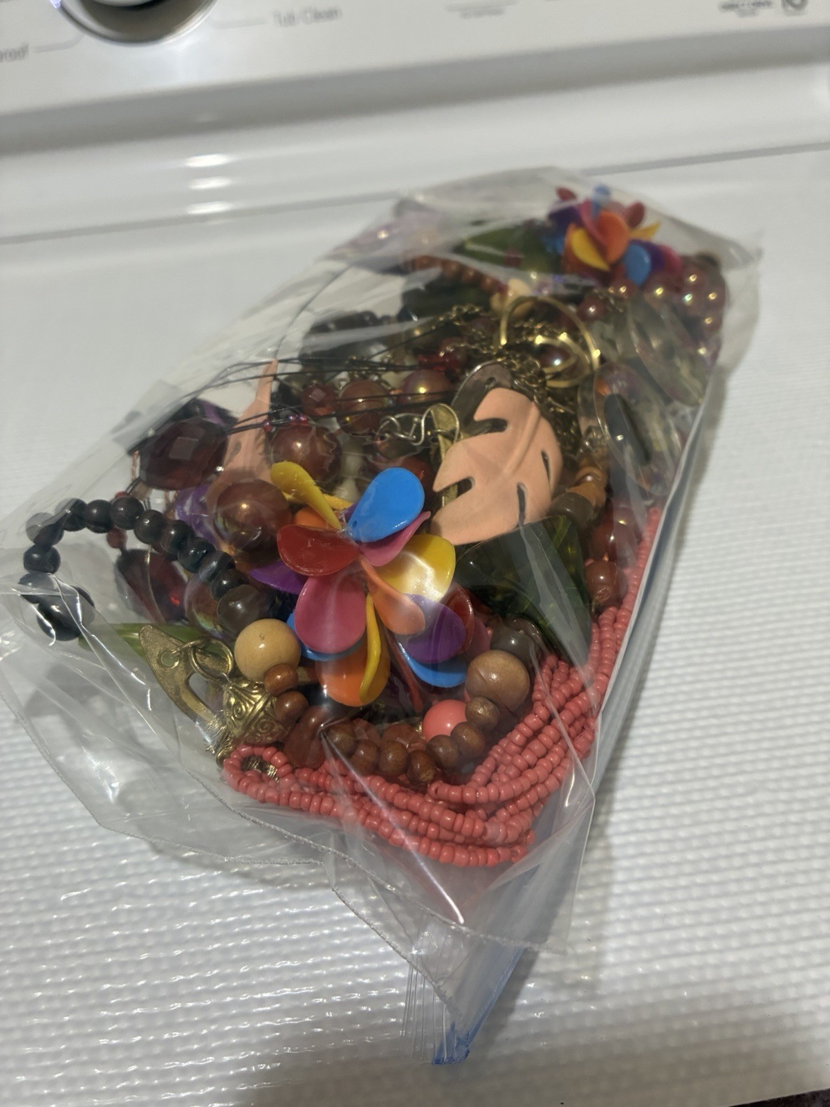 Mixed Costume Jewelry Lot Unsorted Variety Bag 1.45lb lot #5